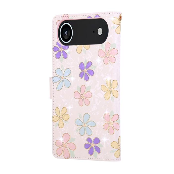 Bild 6,  iPhone Air Fodral RFID Läder Färgglada Blommor - Teknikhallen.se