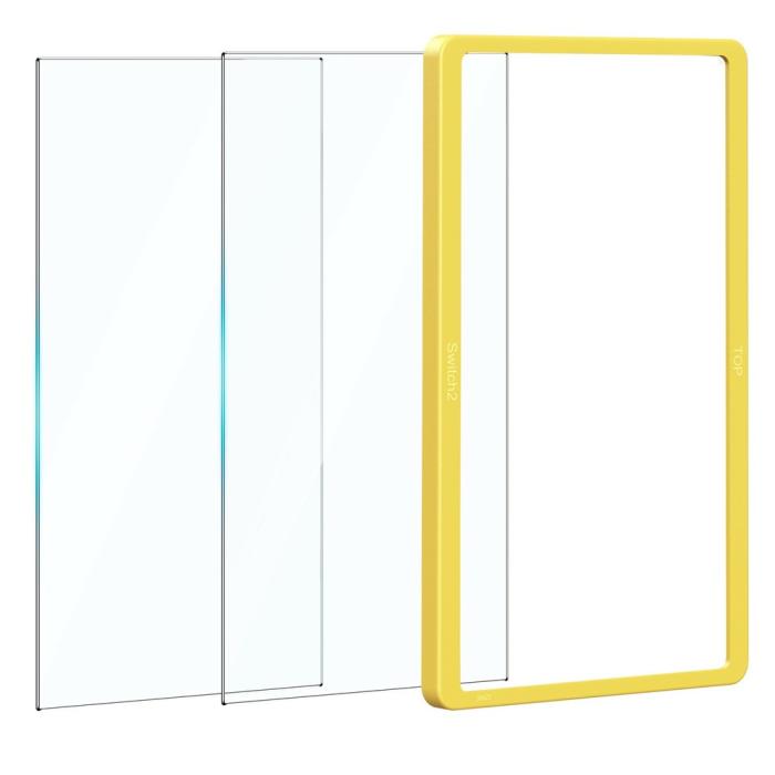 Bild 2,  Nintendo Switch 2 2-PACK Skärmskydd Härdat Glas - Teknikhallen.se