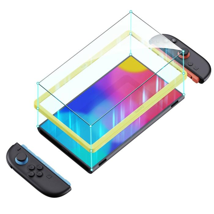 Bild 3,  Nintendo Switch 2 2-PACK Skärmskydd Härdat Glas - Teknikhallen.se
