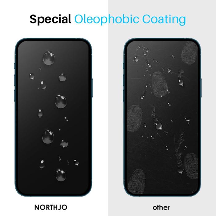 Bild 3, NORTHJO NORTHJO iPhone 14 Skärmskydd Heltäckande Härdat Glas - Teknikhallen.se
