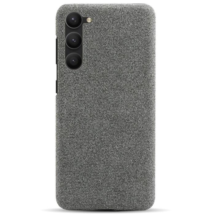 Bild 3,  Samsung Galaxy S24 Plus Slim Tygbelagt Skal Grå - Teknikhallen.se