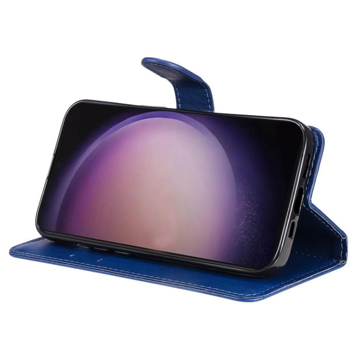 Bild 3,  Samsung Galaxy S24 Ultra Fodral Solid Läder Blå - Teknikhallen.se