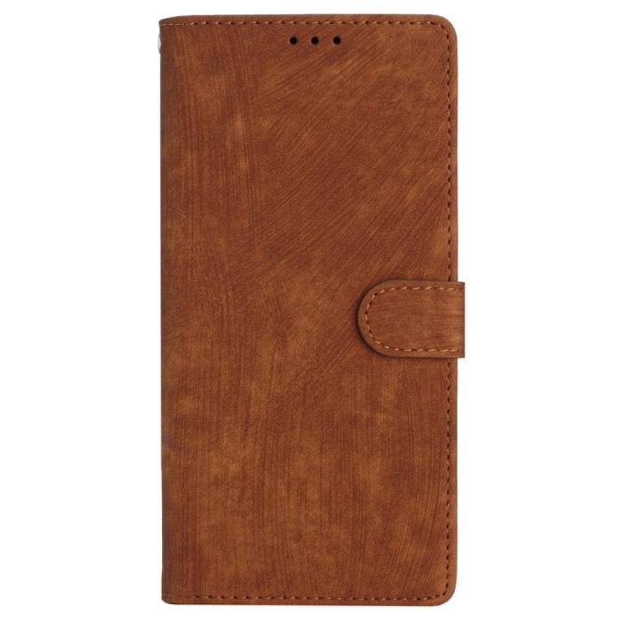 Bild 6,  iPhone 15 Plus Fodral Skin Touch Läder Brun - Teknikhallen.se