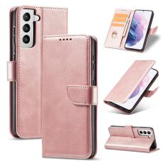  Samsung Galaxy S21 - Pl&aring;nboksfodral - Ros&eacute;guld - Teknikhallen.se
