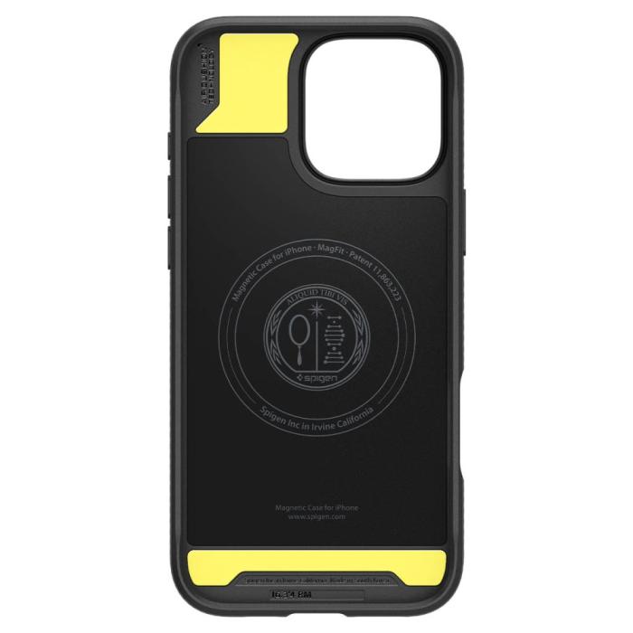 Bild 3, Spigen Spigen iPhone 16 Pro Skal MagSafe Rugged Armor Matt Svart - Teknikhallen.se
