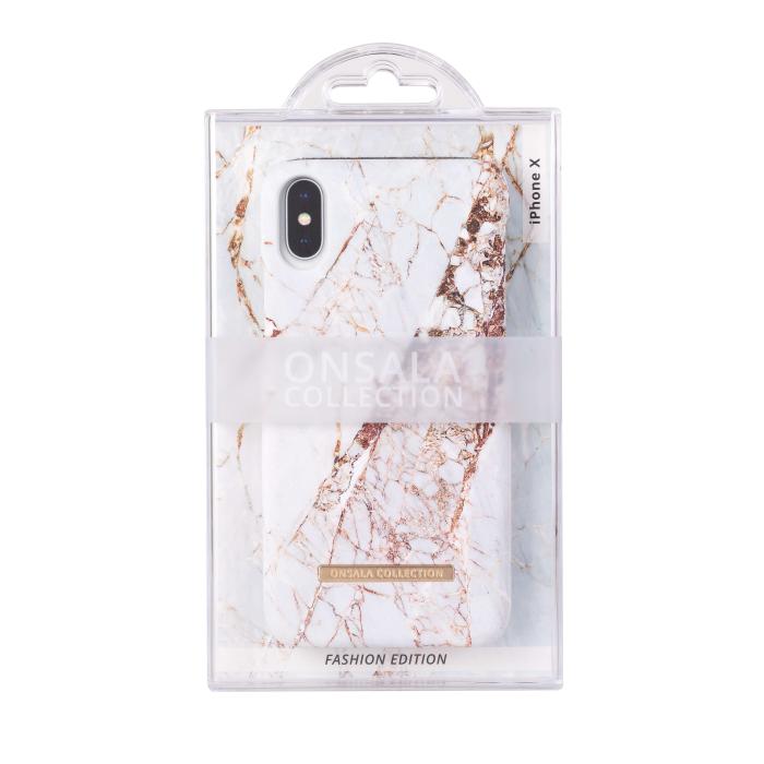 Bild 2, Onsala ONSALA iPhone X / Xs Mobilskal Soft White Rhino Marble - Teknikhallen.se