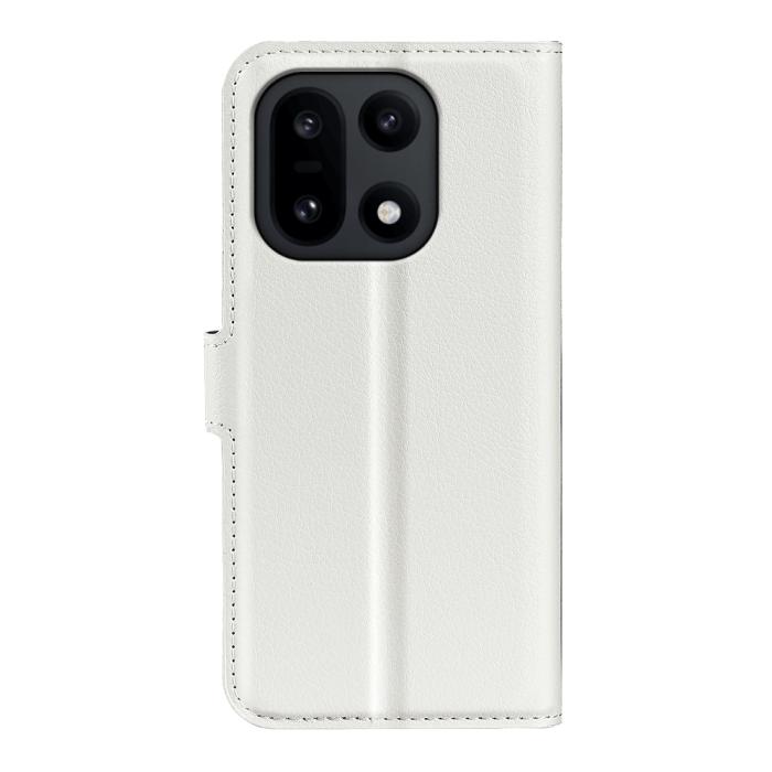 Bild 3,  OnePlus 15 Fodral Litchi Läder Vit - Teknikhallen.se