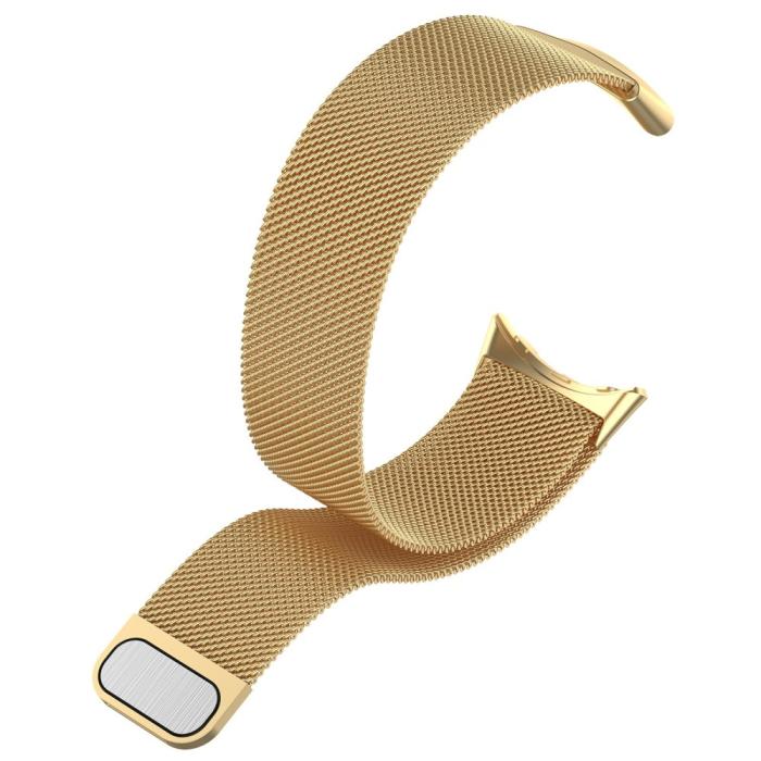Bild 4,  Google Pixel Watch 4 / 3 45 mm Armband Milanese Guld - Teknikhallen.se