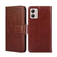  Motorola Moto G13 / G23 / G53 5G Fodral L&auml;der Brun - Teknikhallen.se
