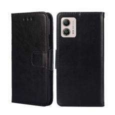  Motorola Moto G13 / G23 / G53 5G Fodral L&auml;der Svart - Teknikhallen.se