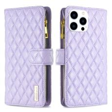 BINFEN BINFEN iPhone 15 Pro Fodral Diamond Multifunktionell Lila - Teknikhallen.se