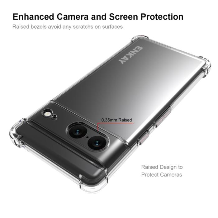 Bild 3, ENKAY ENKAY Google Pixel 7 Skal Shockproof TPU Transparent - Teknikhallen.se