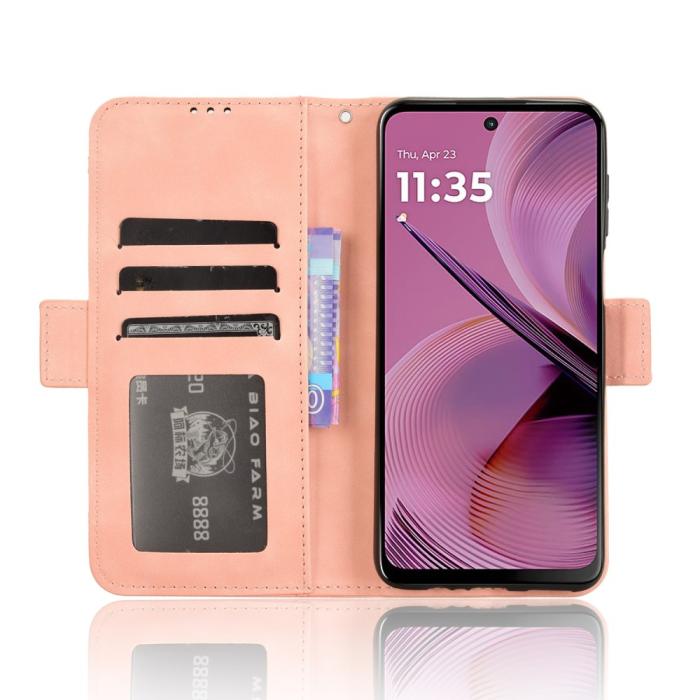 Bild 3,  Motorola Moto G55 5G Fodral Med Avtagbart Kortfodral Rosa - Teknikhallen.se