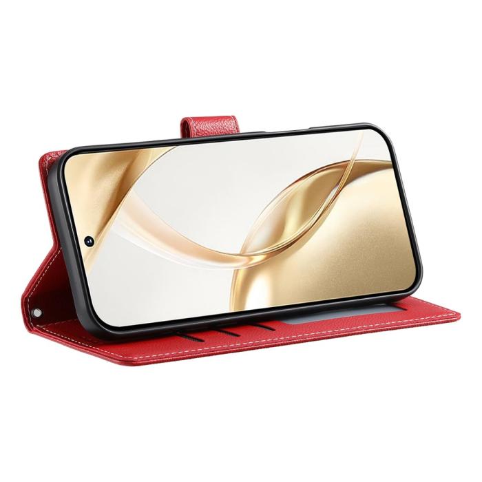 Bild 3,  Xiaomi 17T Fodral Litchi Läder Röd - Teknikhallen.se