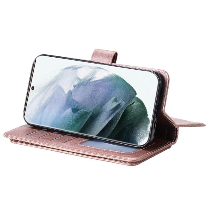 Bild 6,  Samsung Galaxy S22 Ultra Fodral 10-korts Flerfack Roséguld - Teknikhallen.se