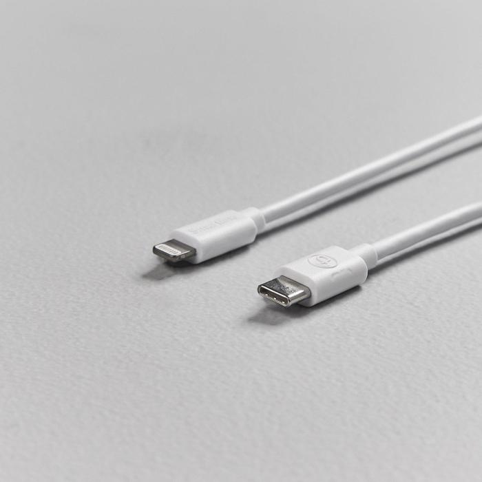 Bild 7, Smartline Smartline 1m USB-C - Lightning MFi Laddningskabel Vit - Teknikhallen.se