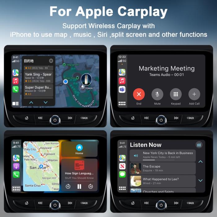 Bild 5,  Trådlös CarPlay Adapter För Trådbundna CarPlay Bilar Vit - Teknikhallen.se