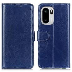  OnePlus 15R Fodral Crazy Horse L&auml;der Bl&aring; - Teknikhallen.se