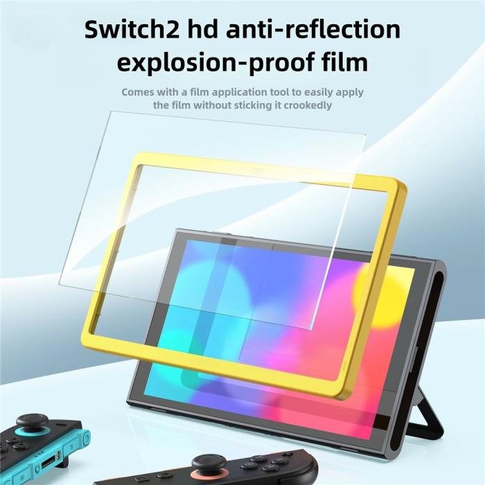 Bild 4,  Nintendo Switch 2 2-PACK Skärmskydd Härdat Glas - Teknikhallen.se