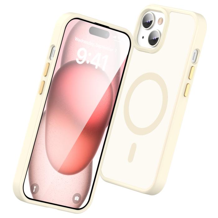 Bild 3, ColorPop ColorPop iPhone 15 Skal CH MagSafe Matt Off White - Teknikhallen.se