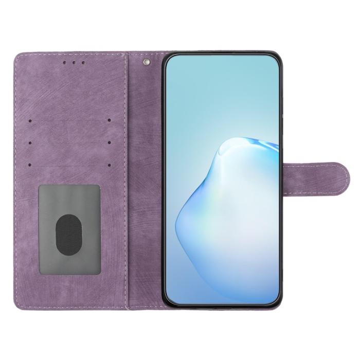 Bild 3,  iPhone 15 Plus Fodral Skin Touch Läder Lila - Teknikhallen.se