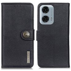 KHAZNEH KHAZNEH Motorola Moto G04 4G/G24 4G L&auml;der Fodral Svart - Teknikhallen.se
