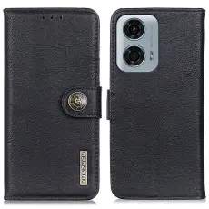 KHAZNEH KHAZNEH Motorola Moto G04 4G/G24 4G L&auml;der Fodral Svart - Teknikhallen.se