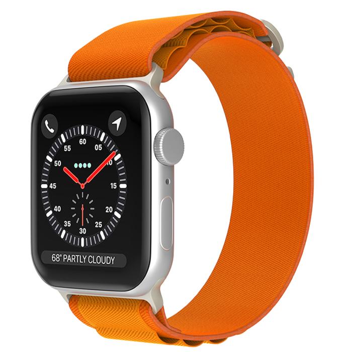 Bild 2, ColorPop Apple Watch 42/44/45/46/49 mm Armband Alpine Pro Loop Orange - Teknikhallen.se