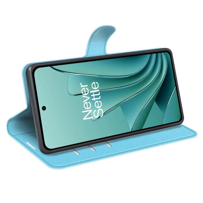 Bild 3,  OnePlus Nord 3 5G Fodral Litchi Textur Ljus Blå - Teknikhallen.se