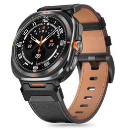 Tech-Protect Tech-Protect Galaxy Watch Ultra 47 mm Läder Armband Delta Pro Svart - Teknikhallen.se