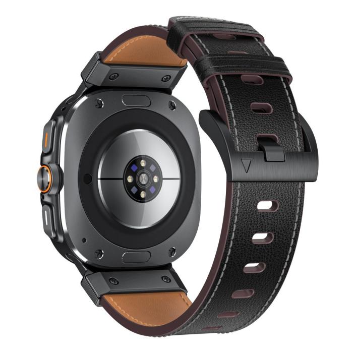Bild 2, Tech-Protect Tech-Protect Galaxy Watch Ultra (2025) / 47 mm Läder Armband Delta - Teknikhallen.se