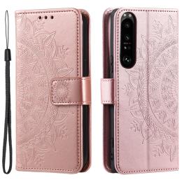  Sony Xperia 1 V Fodral Mandala Läder Roséguld - Teknikhallen.se