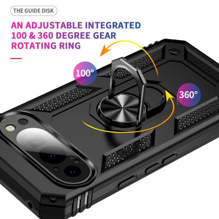 Bild 6,  Google Pixel 9/9 Pro Skal Hybrid Armor Skal Svart - Teknikhallen.se