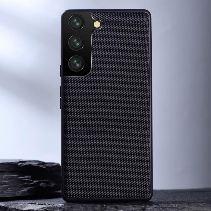 Bild 2,  Samsung Galaxy S22 Plus Skal Nylontäckt TPU Svart - Teknikhallen.se