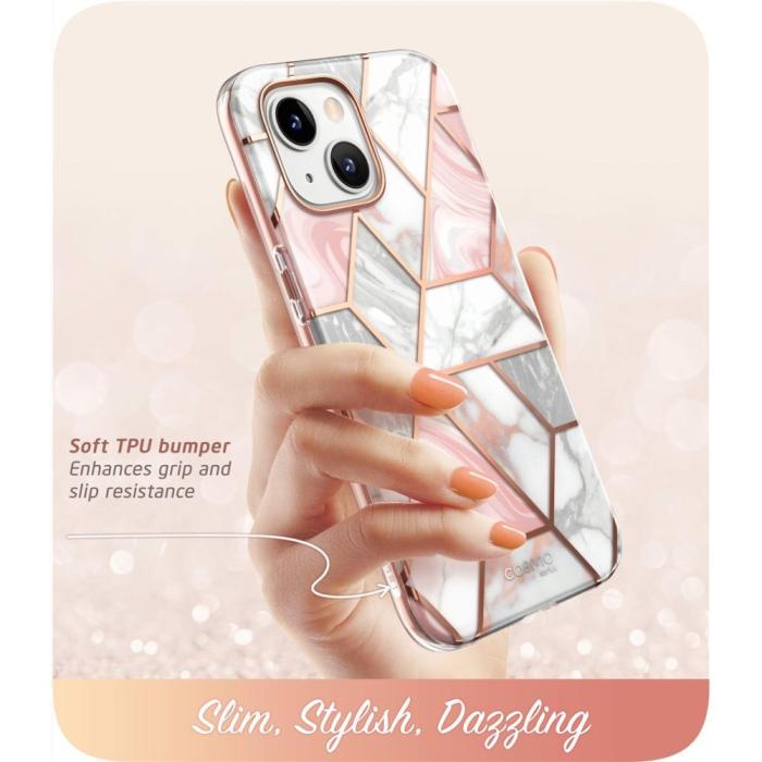Bild 3, Supcase Supcase iPhone 15 Plus / 14 Plus Skal Cosmo Marble - Teknikhallen.se
