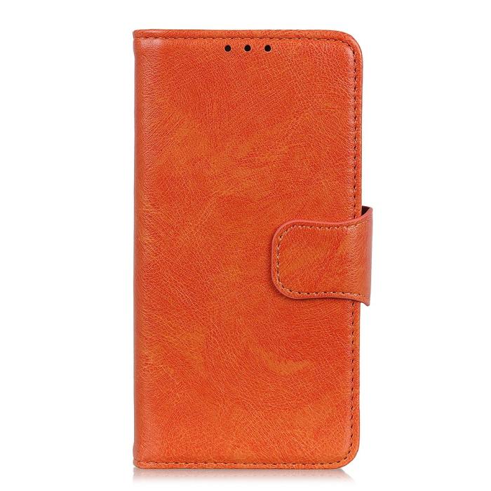 Bild 2,  OnePlus Nord CE 2 5G Fodral Split Läder Ljus Brun - Teknikhallen.se
