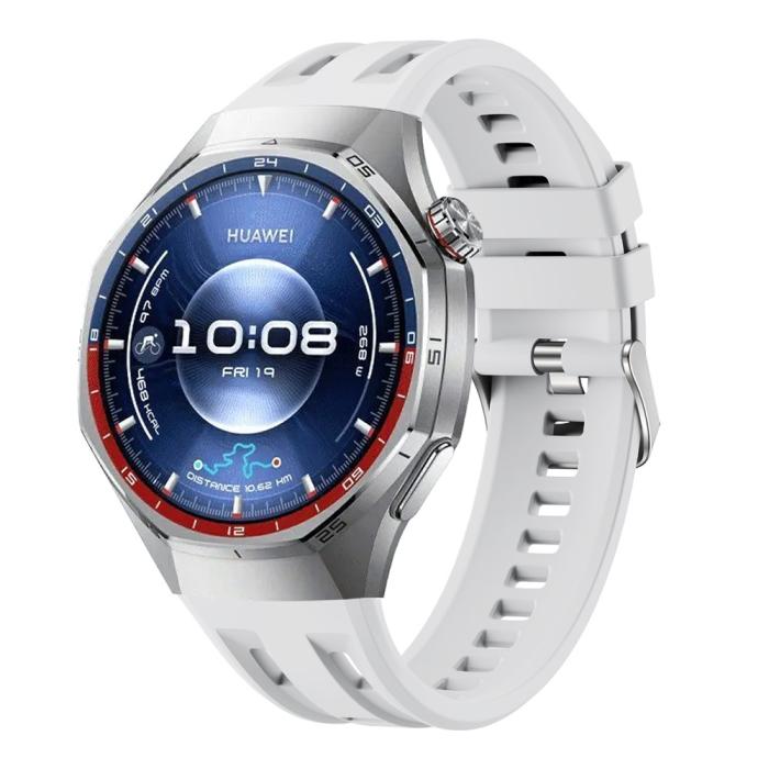 Bild 2,  Huawei Watch GT 6 Pro 46 mm Armband FlexSilicone Vit - Teknikhallen.se