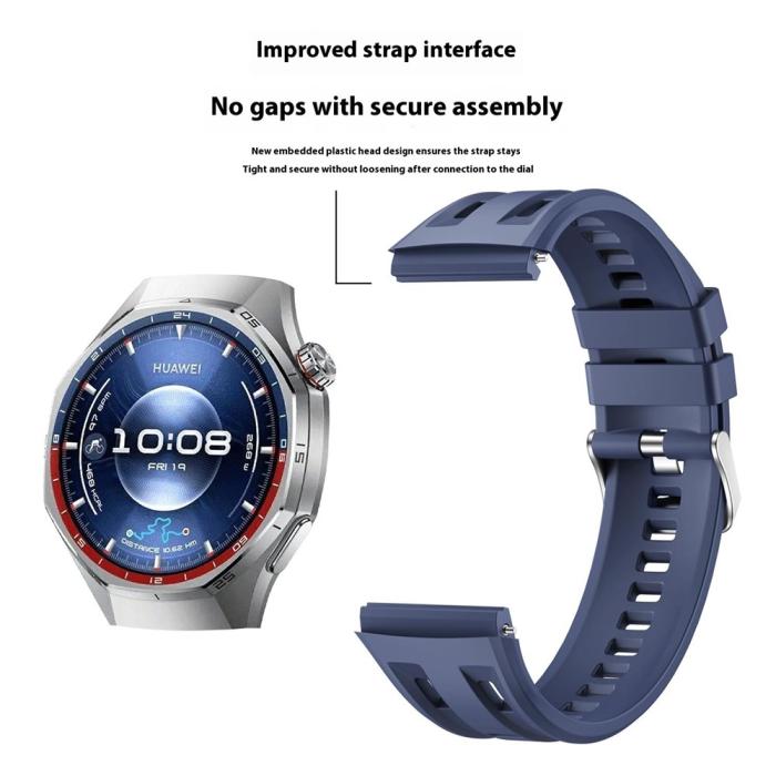 Bild 4,  Huawei Watch GT 6 Pro 46 mm Armband FlexSilicone Vit - Teknikhallen.se