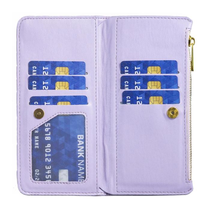 Bild 4, BINFEN BINFEN Motorola Edge 40 Neo 5G Fodral Multifunktionell Diamond Lila - Teknikhallen.se