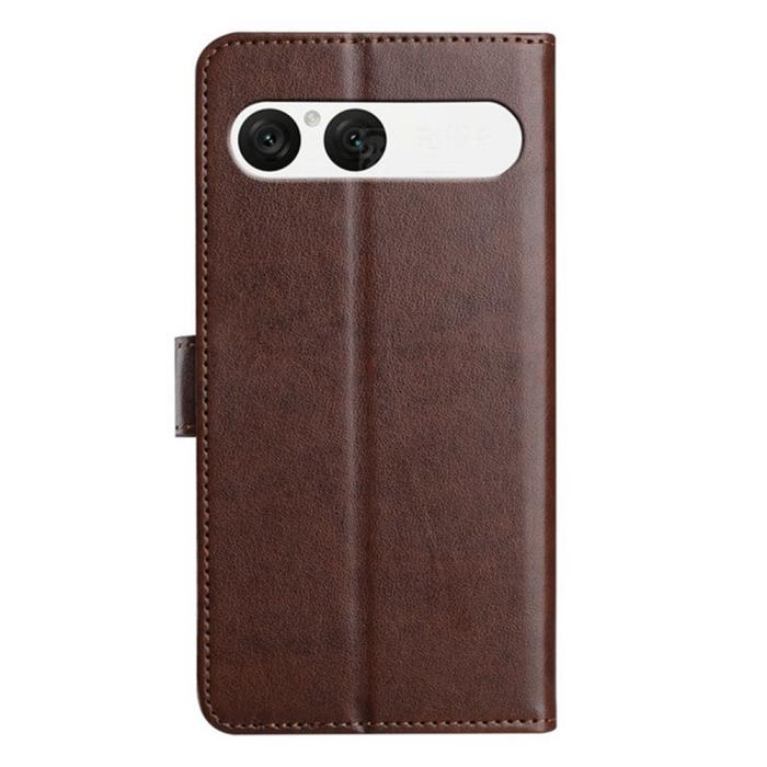 Bild 2,  Sony Xperia 10 VII Fodral Multifunktionellt Läder Brun - Teknikhallen.se