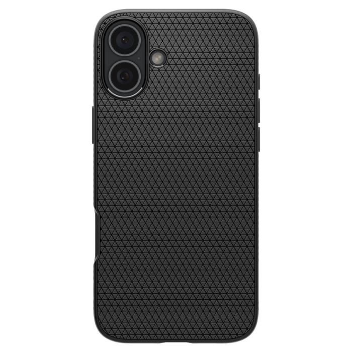 Bild 2, Spigen Spigen iPhone 16 Skal Liquid Air Matt Svart - Teknikhallen.se