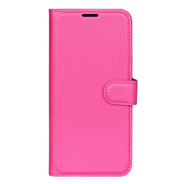 Bild 5,  Xiaomi Redmi 12C 4G Fodral Litchi Läder Rosa - Teknikhallen.se