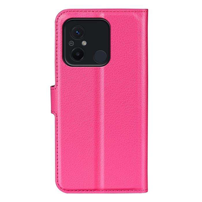 Bild 6,  Xiaomi Redmi 12C 4G Fodral Litchi Läder Rosa - Teknikhallen.se