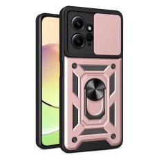  Xiaomi Redmi Note 12 4G Skal Camshield Ring Hybrid Ros&eacute;guld - Teknikhallen.se