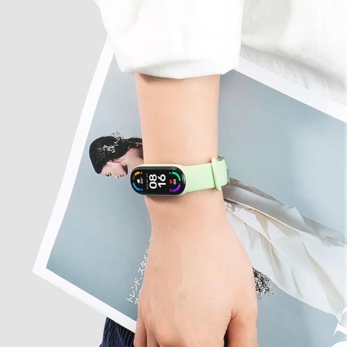 Bild 5, Tech-Protect Tech-Protect Xiaomi Mi Smart Band 5 / 6 / 7 Armband Iconband Svart - Teknikhallen.se