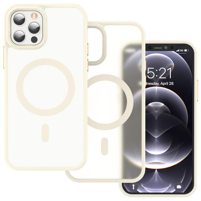 Bild 2, ColorPop ColorPop iPhone 12 Pro Max Skal CH MagSafe Matt Off White - Teknikhallen.se