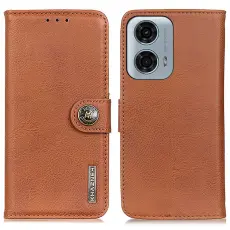 KHAZNEH KHAZNEH Motorola Moto G04 4G/G24 4G L&auml;der Fodral Brun - Teknikhallen.se