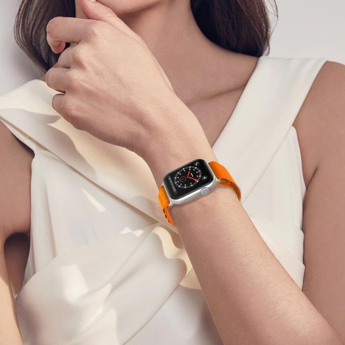 Bild 6, ColorPop Apple Watch 42/44/45/46/49 mm Armband Alpine Pro Loop Orange - Teknikhallen.se