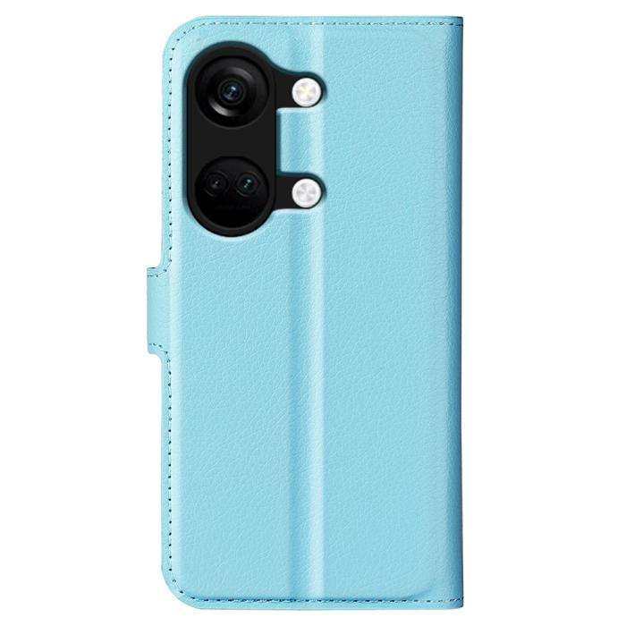 Bild 6,  OnePlus Nord 3 5G Fodral Litchi Textur Ljus Blå - Teknikhallen.se