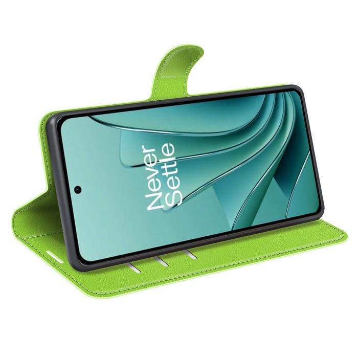 Bild 3,  OnePlus Nord 3 5G Fodral Litchi Textur Grön - Teknikhallen.se